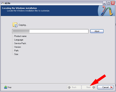 Loading files from the Windows install CD