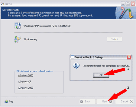 Successful Integration of Service Pack 3 into Windows XP