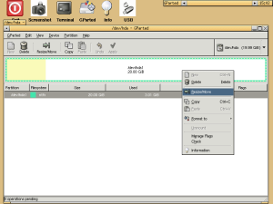 GParted Resize (Shrink) Windows XP Partition GParted Resize (Shrink) Windows XP Partition