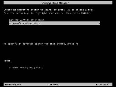 Vista Boot Manager Vista Boot Manager