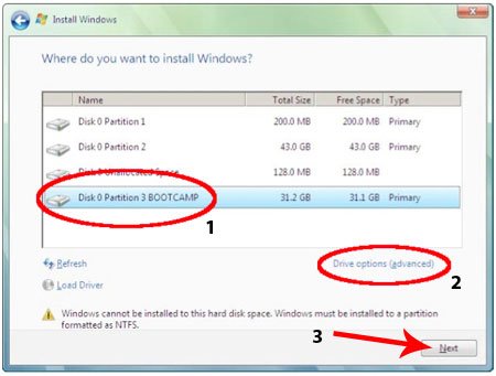 Format Partition for Vista Install on Macbook Pro Format Partition for Vista Install on Macbook Pro