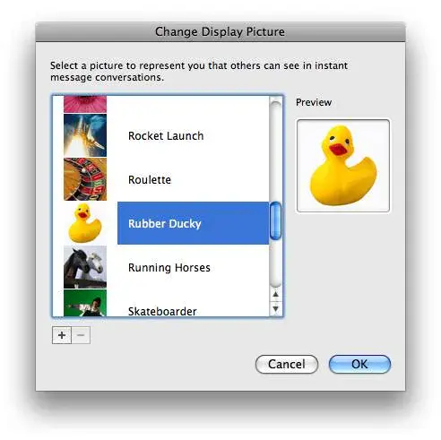 Change Display Picture Change Display Picture on Mac MSN Messenger