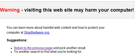 Broken stopbadware landing page Broken stopbadware landing page
