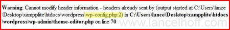 Warning Cannot Modify Header Information Warning Cannot Modify Header Information