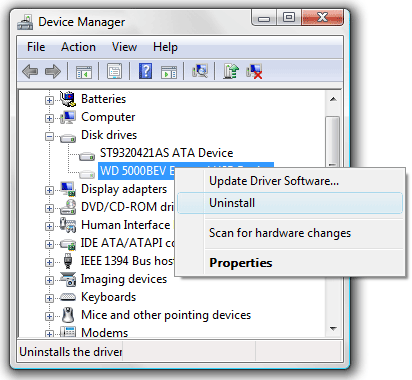 Uninstall an Old Device Driver