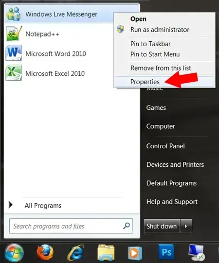 Windows 7 Messenger